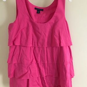 Tommy Hilfiger Pink Ruffle Tank Top